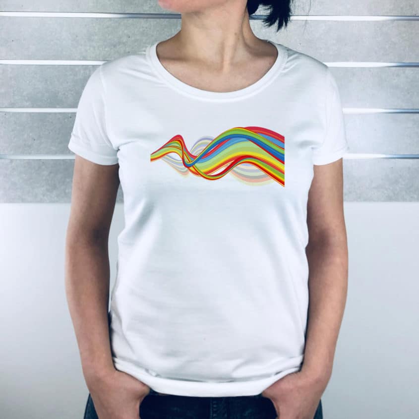 Designer und Künstler aufgepasst 2 Tshirt_Frauen_vorne_0011_weiss_fertig
