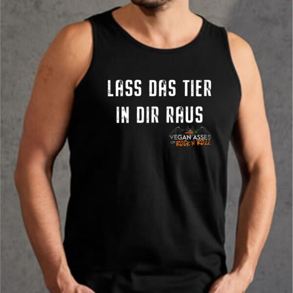 Herren Athletic Shirt - "LASS DAS TIER IN DIR RAUS"