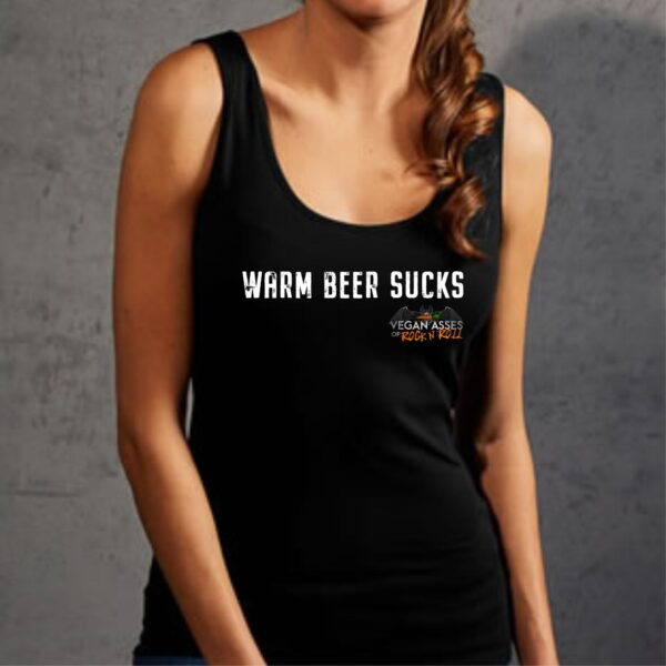 Damen Tank Top - "WARM BEER SUCKS"