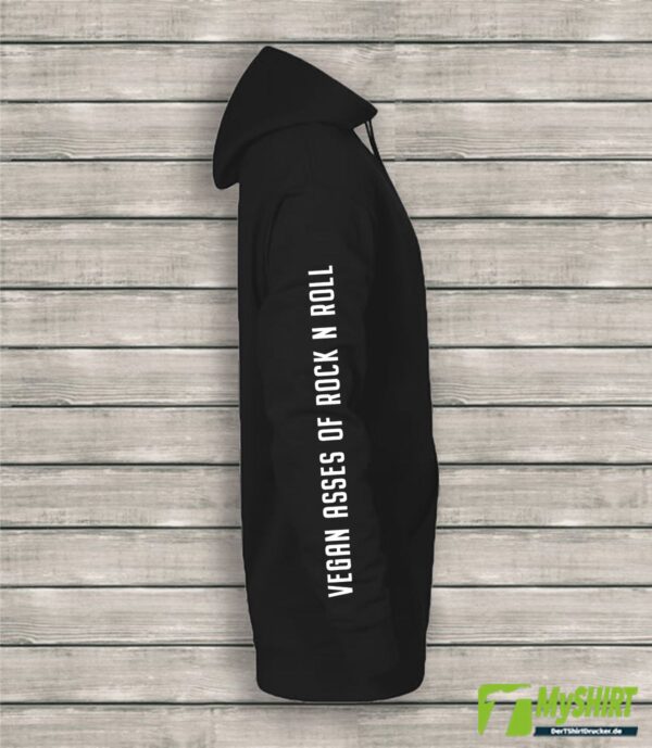 Vegan Asses of Rock'n Roll Hoody Jacket - mit verschiedenen Sprüchen (Unisex) – Bild 5