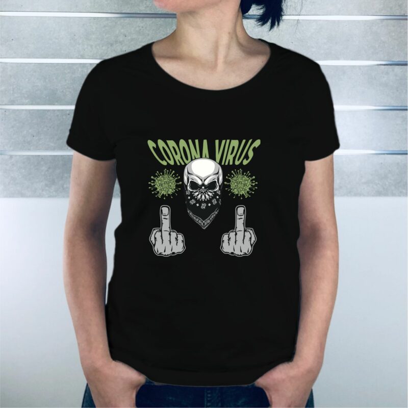 Corona Fuckfinger Skull