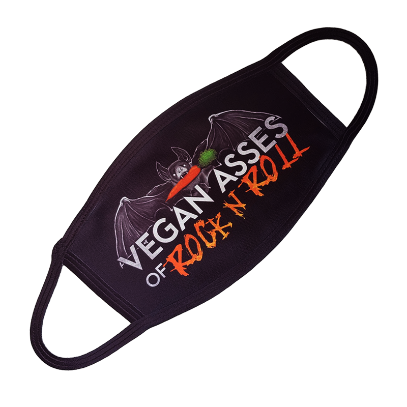 Logo von Vegan Asses of Rock & Roll - Gesichtsmaske